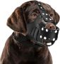 Кожен намордник за големи кучета питбул, американско були, против лай и ухапване, черен, снимка 1 - За кучета - 45622469