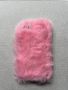 Розов калъф пухен кейс за айфон 8 🌸, снимка 1