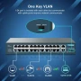 YuanLey 26 порта PoE суич, 24x 10/100Mbps PoE+, 2х 1000Mbps Gigabit, снимка 3