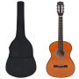 vidaXL Комплект класическа китара за деца и начинаещи 8 части 3/4 36"(SKU:70121