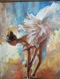 картина балерина , снимка 1