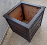 Нова дървена кашпа 50х50х50 см за 32.00 €, снимка 1