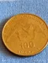 Монета 100 драхми 1999г. Гърция 45 Световно първенство по борба Атина 50190, снимка 3