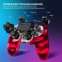 Нов Безжичен Контролер за PS4 Camo Червен Двойна Вибрация 6-оси Тъч, снимка 3