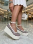 Обувки на платформа - бели, снимка 4