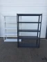 Бял/Син стелаж 180x90x40, 175кг | Черен/Бял стелаж 180x120x40, 100кг, снимка 4