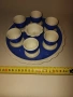 Антикварен сервиз за яйца Villeroy & Boch Dresden (1874-1909) Кобалт, снимка 8