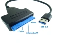 Кабел SATA към SSD Hard Drive  22-пинов адаптер към USB 3.0 / 2.0 до 6 Gbps за 2.5 Inch , снимка 1