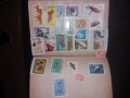 Античен класьор с няколко колекции стари марки, снимка 17