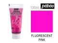 Акрилна боя 100 мл. fluorescent pink N:371, снимка 1 - Други - 45248719