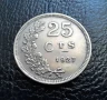 Стара монета 25 сантима 1927 г. Люксембург- рядка,малък тираж,хит цена !, снимка 7