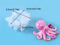 3D Октопод медуза силиконов молд форма фондан шоколад гипс смола свещ сапун декор, снимка 4
