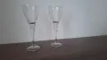 2бр стъклени чаши за Шампанско. 15см, снимка 1
