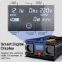 Инвертор Чиста синусоида с LCD екран DC12v /AC220v 50Hz 4000W, снимка 3