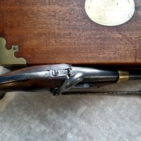 Кавалерийски капсулен/пищов пистолет модел 1822 T-Bis, произведен в Франция/ идея за подарък, снимка 4 - Антикварни и старинни предмети - 45982777