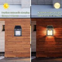 Декоративна сензорна соларна лампа с крушка BK-888 - SOLAR INTERACTION WALL LAMP , снимка 10 - Соларни лампи - 45331664