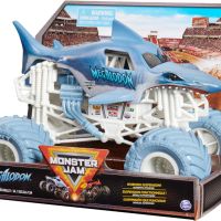 Monster Jam, Megalodon Monster Truck, колекционерски камион, мащаб 1:24, играчка за деца 3+ г., снимка 7 - Коли, камиони, мотори, писти - 45097039