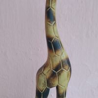 Дървен жираф, снимка 5 - Декорация за дома - 45179202