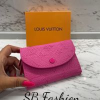 Louis Vuitton розово портмоне реплика, снимка 3 - Портфейли, портмонета - 45885567