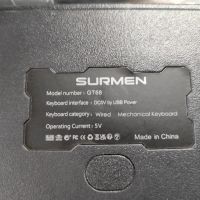 ПРОМО ! Surmen GT68 RGB Геймърска клавиатура !, снимка 8 - Клавиатури и мишки - 45370976