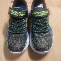 Skechers - Спортни обувки Flex-Glow Elite с LED светлини, Лайм, Син, Черен, 28.5 EU, снимка 6 - Детски маратонки - 45335016
