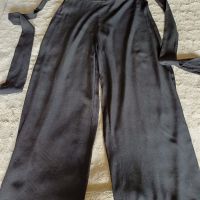 Черен панталон с широк крачол марка МGO, снимка 4 - Панталони - 45079387