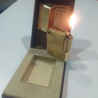 Запалка DUPONT във 20 м Златно Покритие Заредена Работи , снимка 1 - Запалки - 43216112