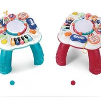 Интерактивна бебешка, музикална масичка с игри. Възраст: 1-3 години. Функции - светлини и звуци. Бут, снимка 1 - Музикални играчки - 45688405