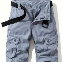 Мъжки Ежедневни Удобни Памучни Къси Панталони, снимка 1 - Къси панталони - 45462061
