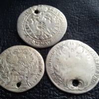 Стара сребърна монета/и 10 , 15 и 20 кройцера -топ цена !, снимка 7 - Нумизматика и бонистика - 45528590