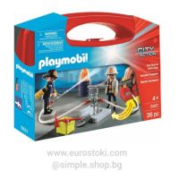 Комплект Playmobil 5651 - Пожарникари в куфарче, снимка 1 - Образователни игри - 45603899