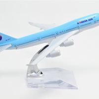 Бойнг 747 самолет модел макет Korean Air метален лайнер, снимка 6 - Коли, камиони, мотори, писти - 45326802