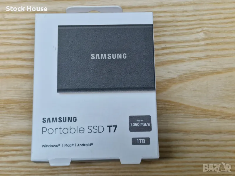 🔆1TB 1000GB SSD Samsung T7 външен хард диск USB 3.2 преносим твърд диск УСБ🔆, снимка 1