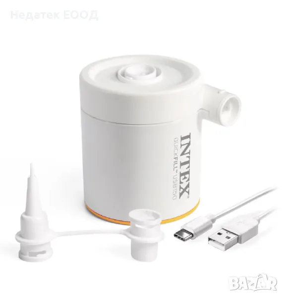 Електрическа помпа за надуване и изпускане на въздух Intex, USB 5V, 11x7.5x11см., снимка 1