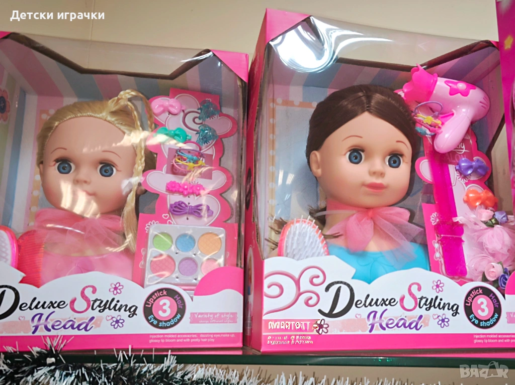 Кукла глава за прически с грим и гребен, за гримиране, снимка 1