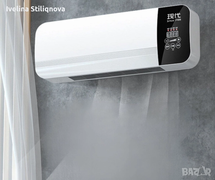 Печка за стенен монтаж с LED дисплей, снимка 1