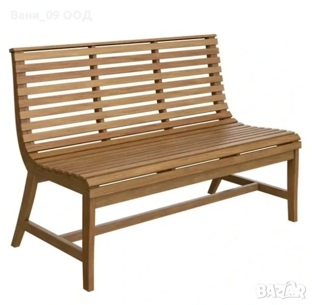 Градинска пейка от акациева дървесина, снимка 1