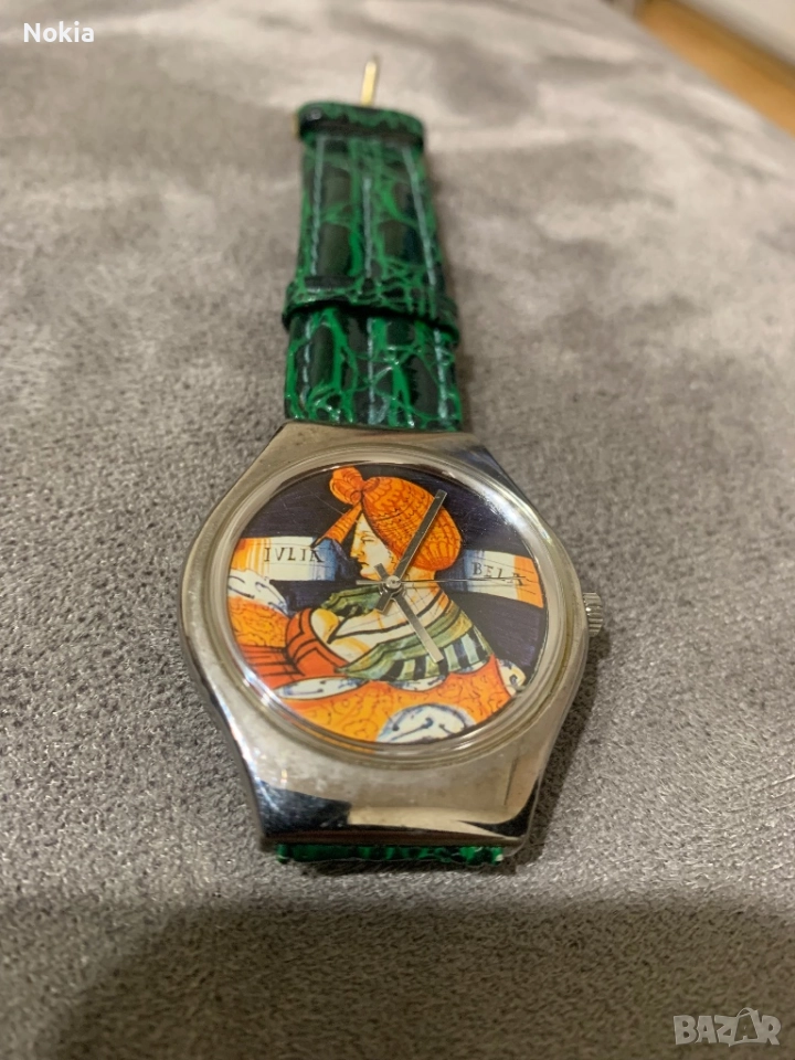 vintage 90's NOS Italian Art Watch from the Collection Palazzo Brugiotti, снимка 1