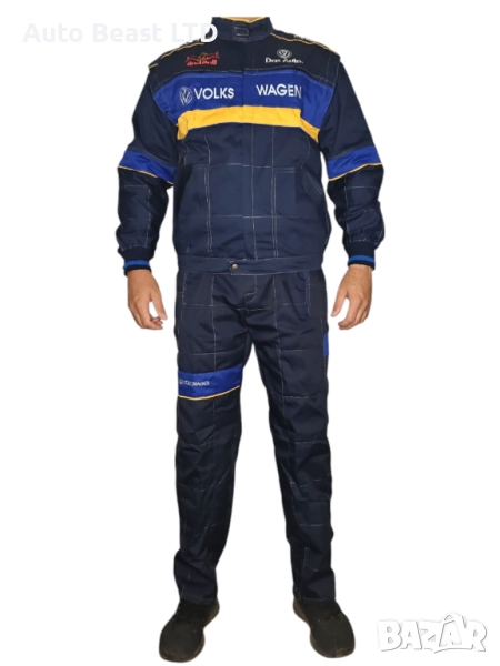Зимен полугащеризон с яке Volkswagen / Фолксваген Сервизно състезателно работно облекло, снимка 1
