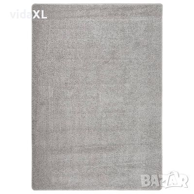 vidaXL Шаги килим, светлосив, 160x230 см, противоплъзгащ(SKU:340385, снимка 1