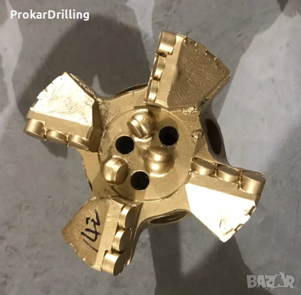PDC длето 142,9 мм | Лопатково длето, ролково длето, сондажно длето, снимка 1