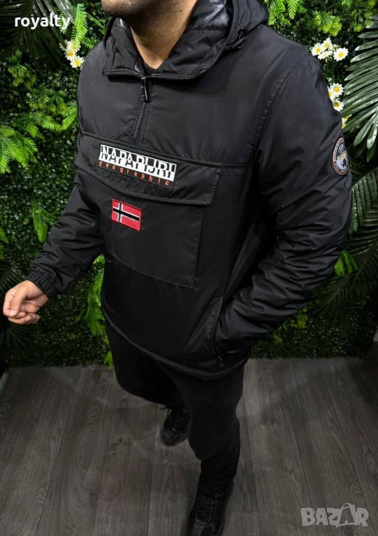 Napapijri Мъжко Черно Яке Ветровка 5 Бр., снимка 1