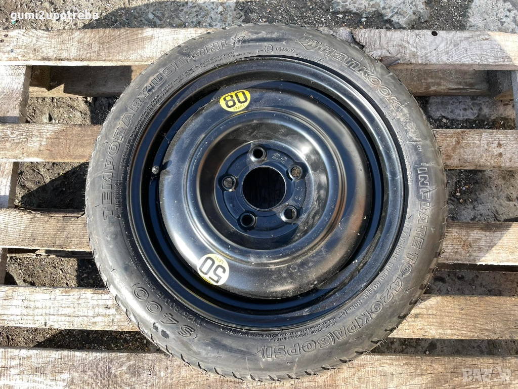 15 резервна джанта патерица 5х114,3 Kia Ceed Hyundai I20 I30 125/80/15, снимка 1