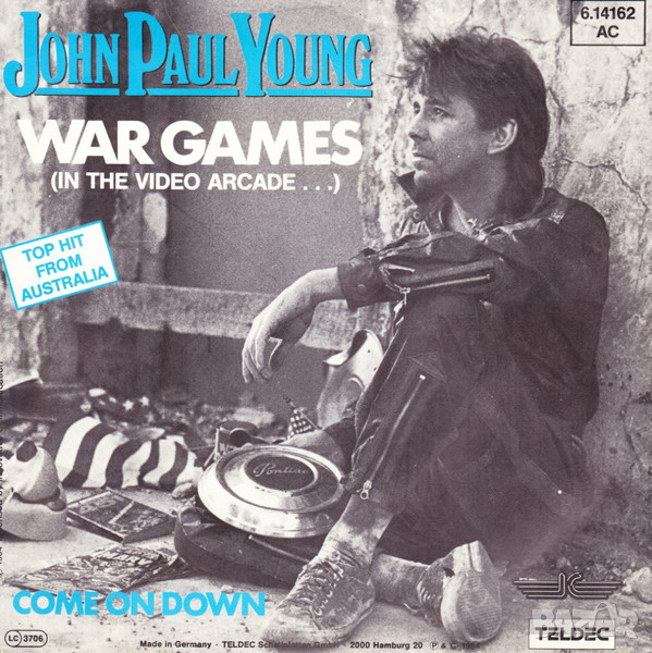 Грамофонни плочи John Paul Young – War Games 7" сингъл, снимка 1
