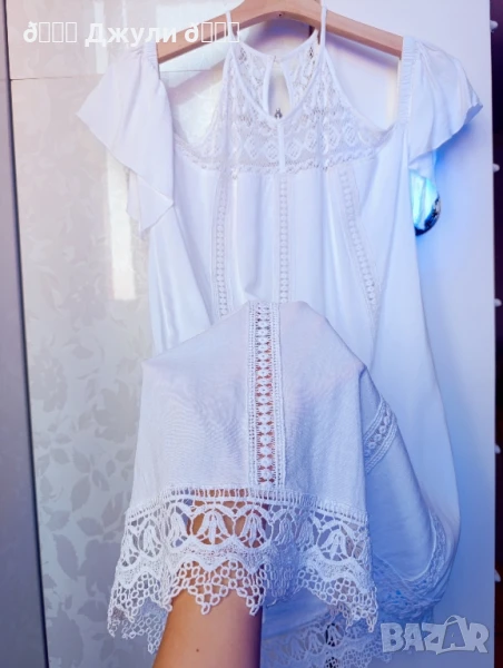 Лятна рокля от лен и памук 🩵, снимка 1