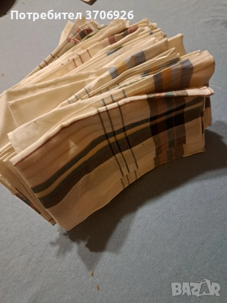 35 платнени носни кърпи, снимка 1