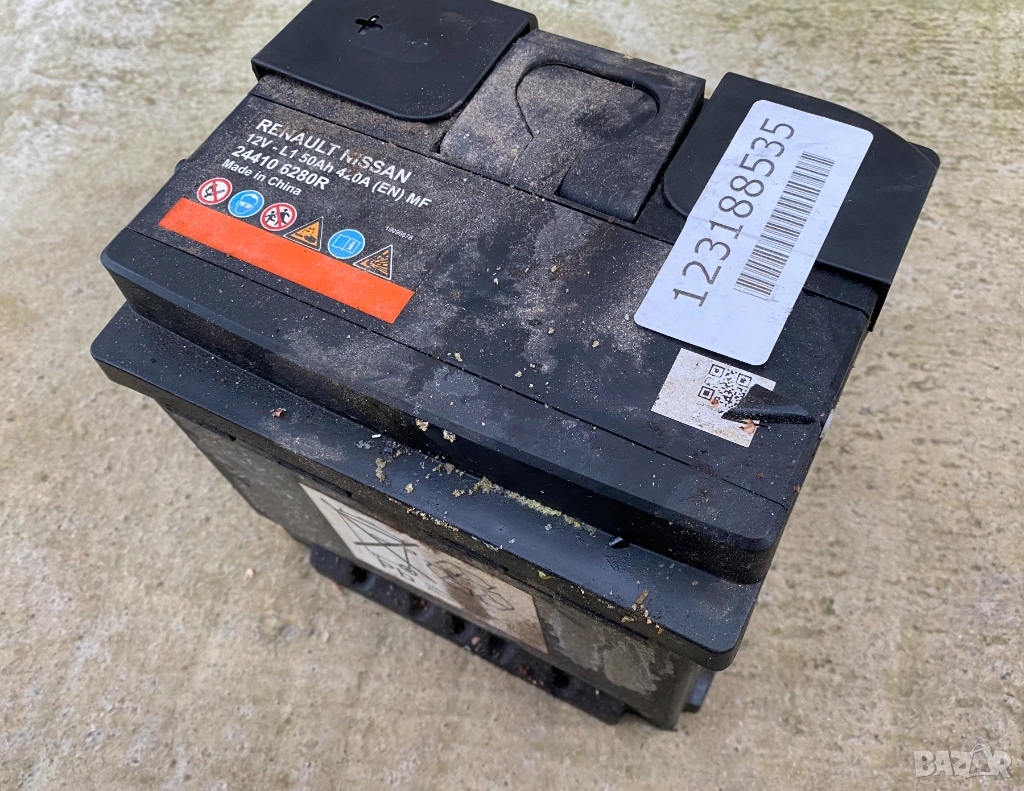 Акумулатор 12V 50Ah – оригинален Renault / Nissan (от Dacia Spring), снимка 1