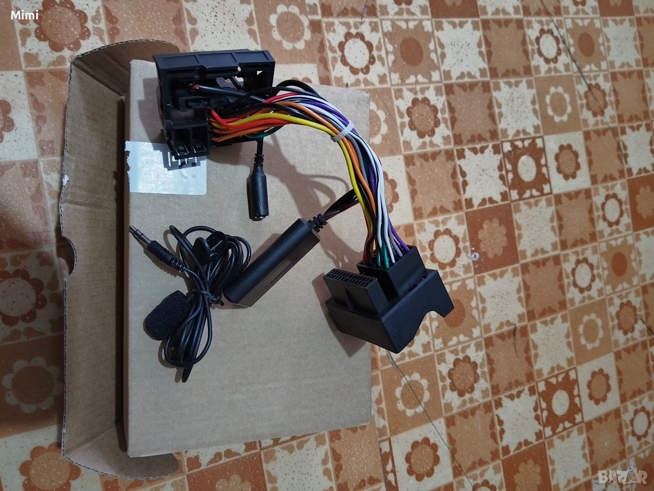 Bluetooth AUX адаптер 12Pin с микрофон 150 см за Opel CD30 CDC40 CD70, снимка 1