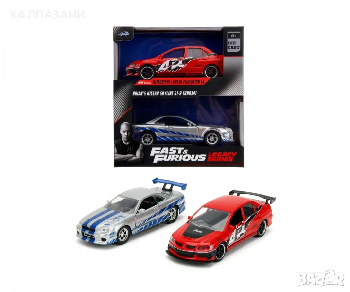 Jadatoys 253202019 - 1/32 Fast And Furious - Legacy Series Twin Pack W4/2 - New, снимка 1