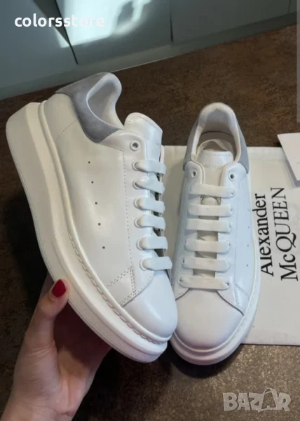 Естествена кожа дамски кецове Alexander McQueen/BR44v, снимка 1